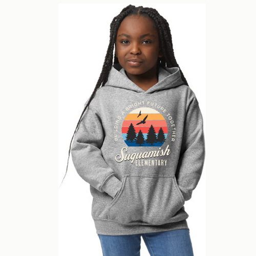 Suquamish Hoodie - Youth - sunshine logo