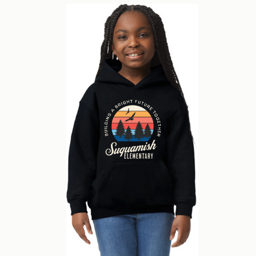 Suquamish Hoodie - Youth - sunshine logo