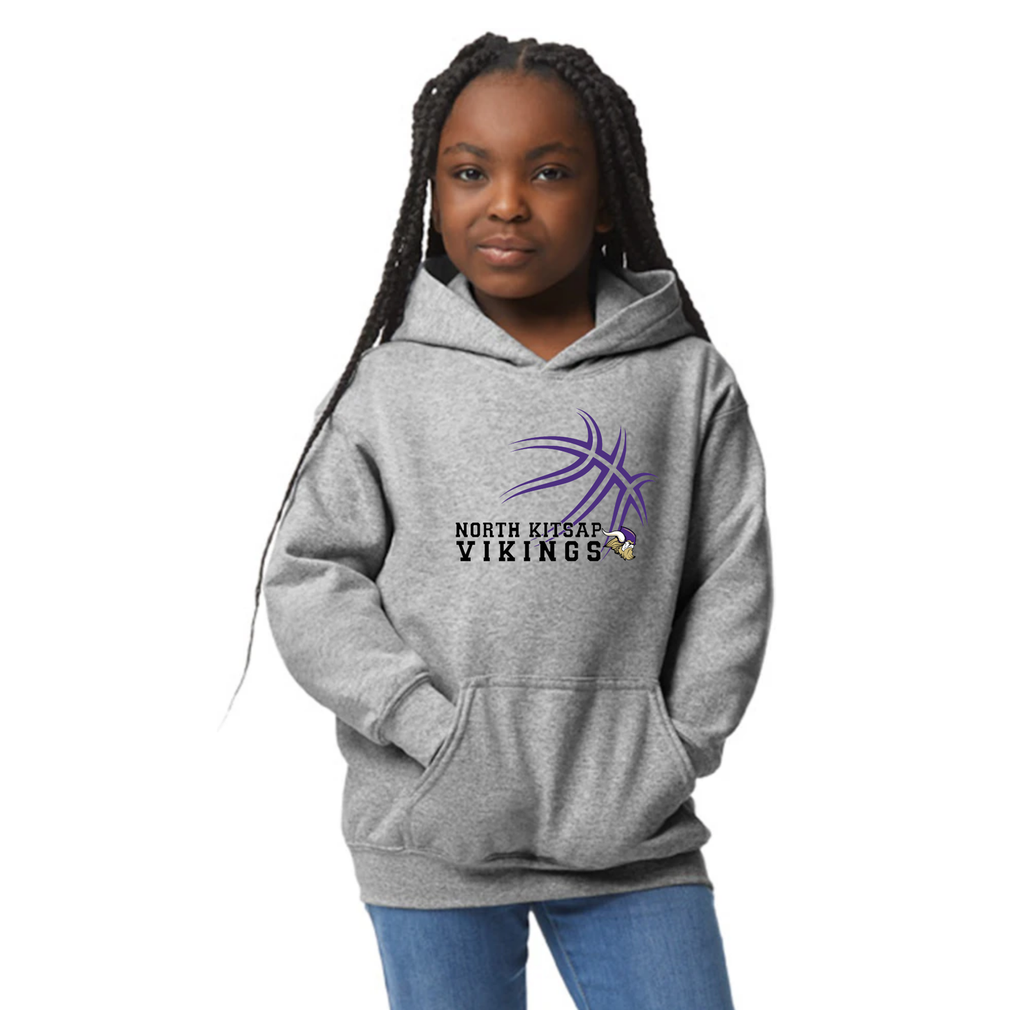 NK basketball - purple basketball logo - Youth