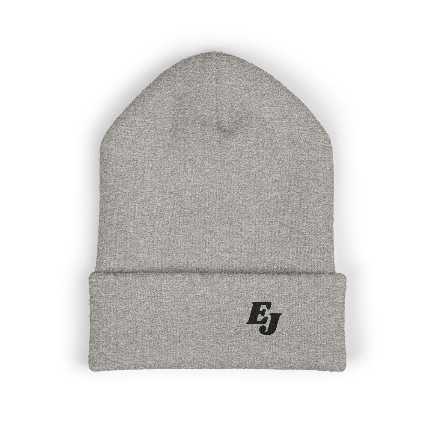 Personalized Classic Cuffed Beanie with Initial Embroidery