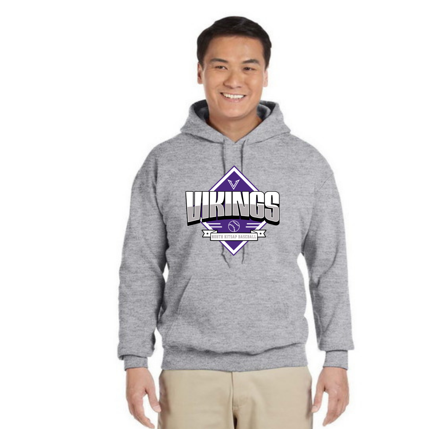 *NEW* NK Viking Baseball Banner Logo - Hoodie