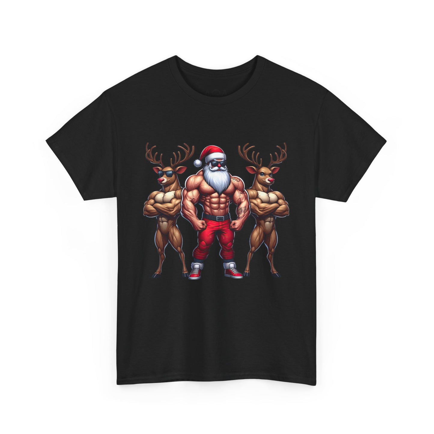 Merry Muscle Santa FestiveTee