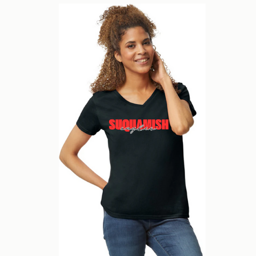 Suquamish Eagles VNeck T-shirt - Womens