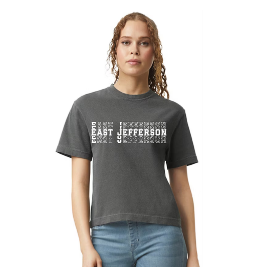 EJLL Women's Boxy Tee - stack logo