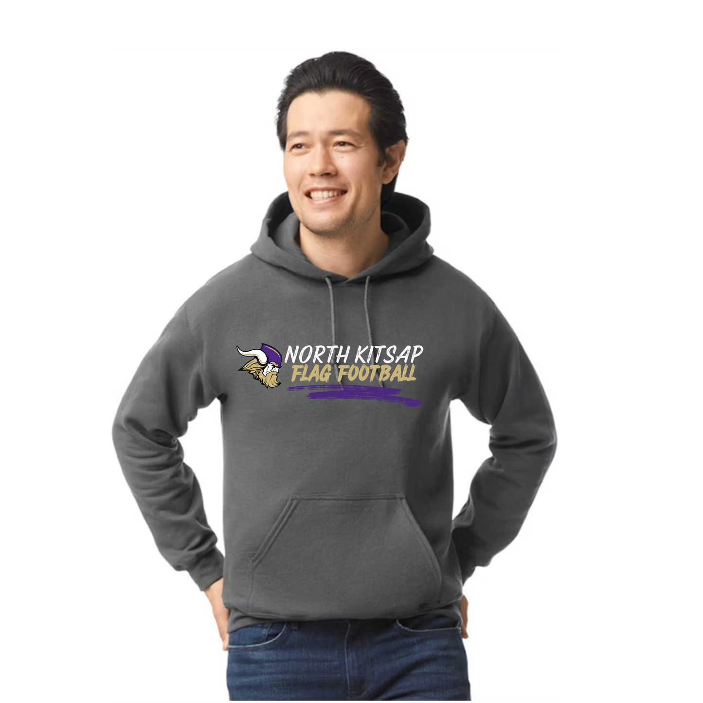 2025/2026 - North Kitsap Flag Football Heavy Cotton Hoodie - unisex