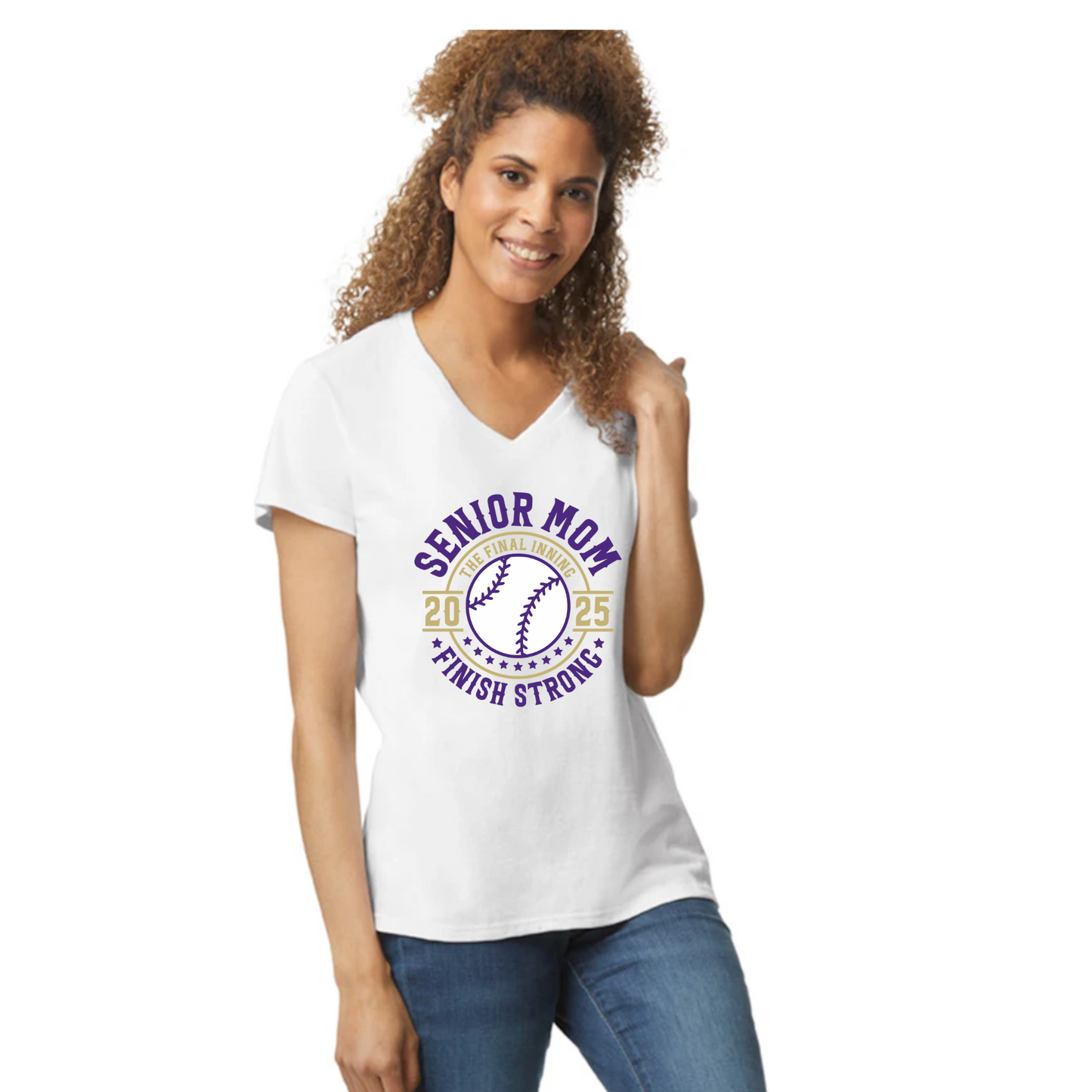 Senior Mom - Womens V neck