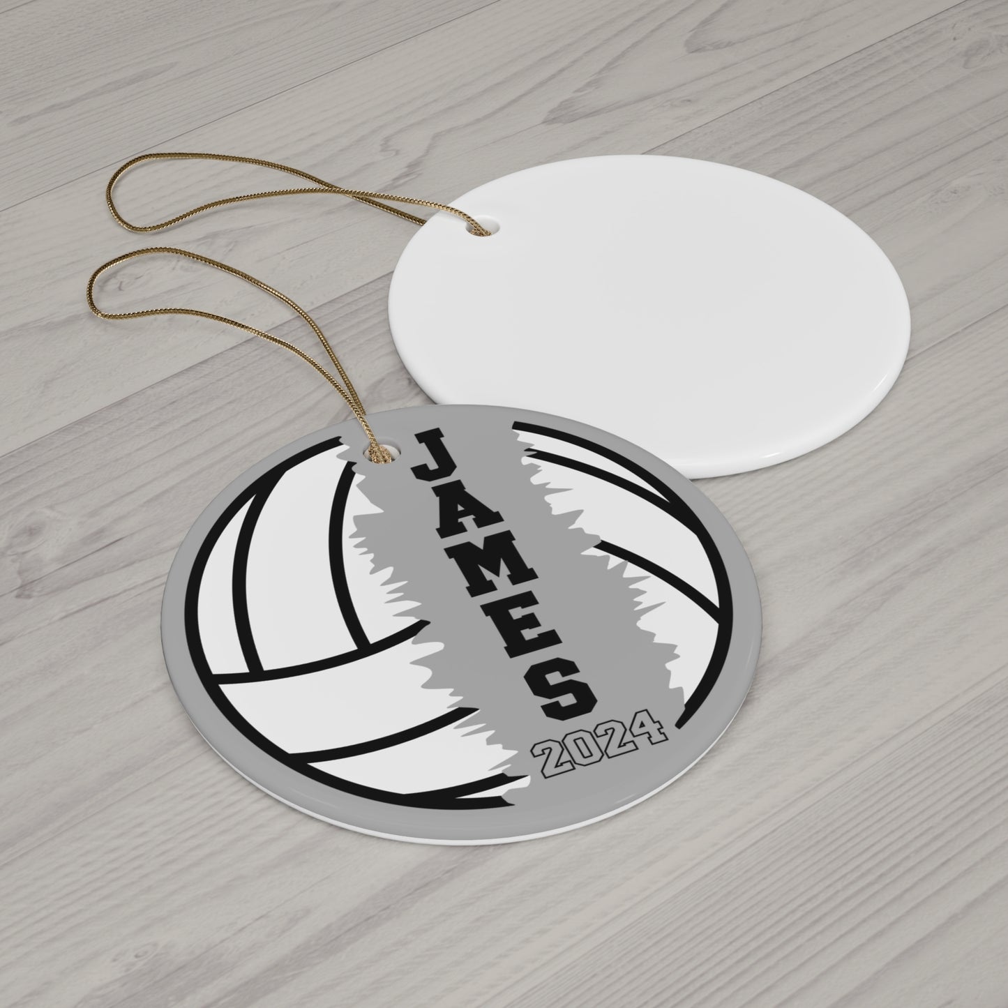 Custom Name Volleyball Ornament