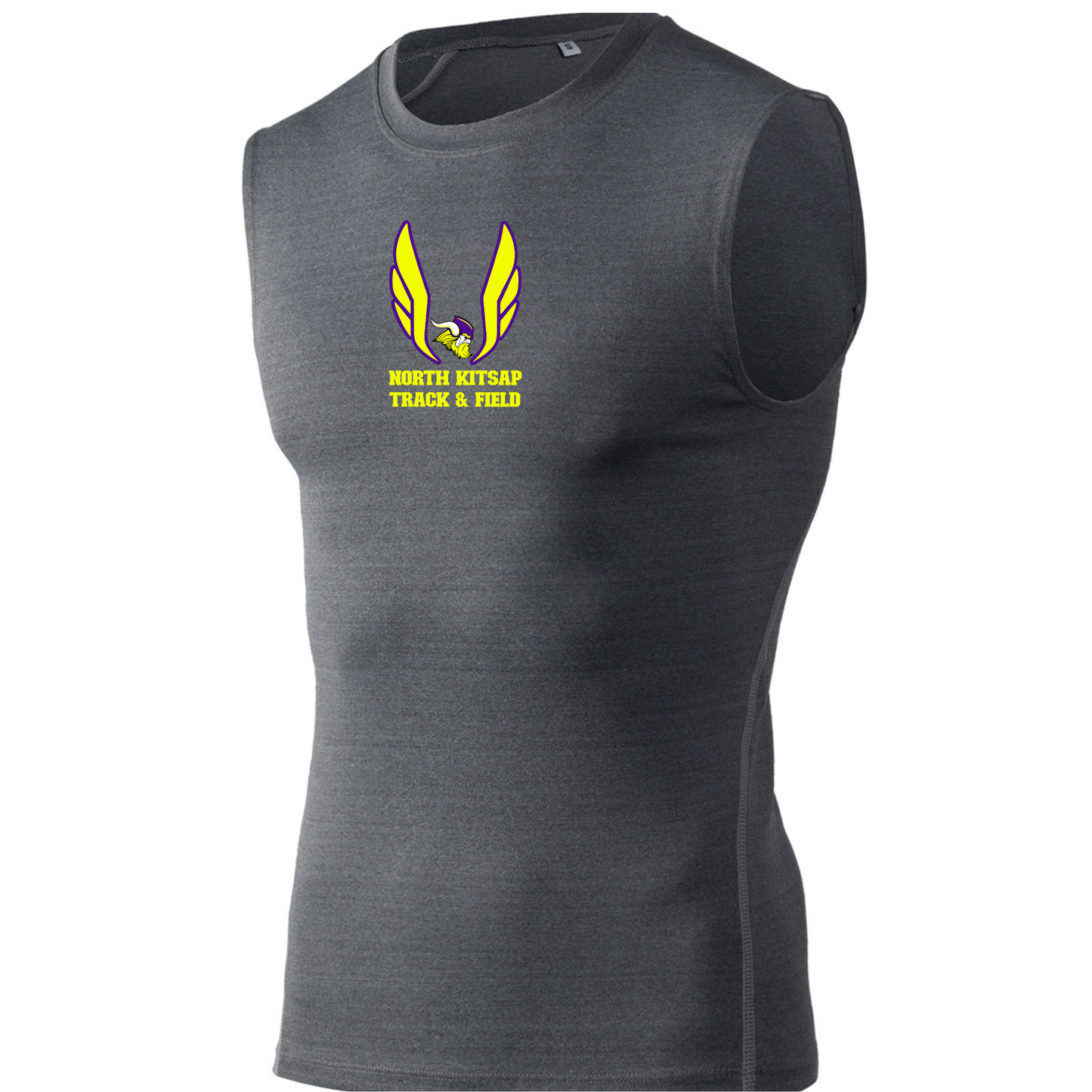 Vikings T&F Volt logo - Sleeveless Compression Tank