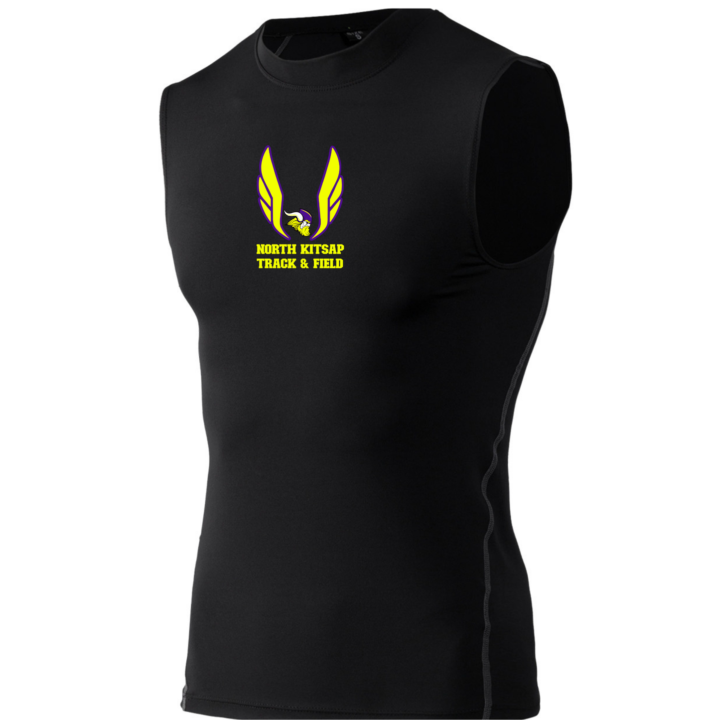 Vikings T&F Volt logo - Sleeveless Compression Tank