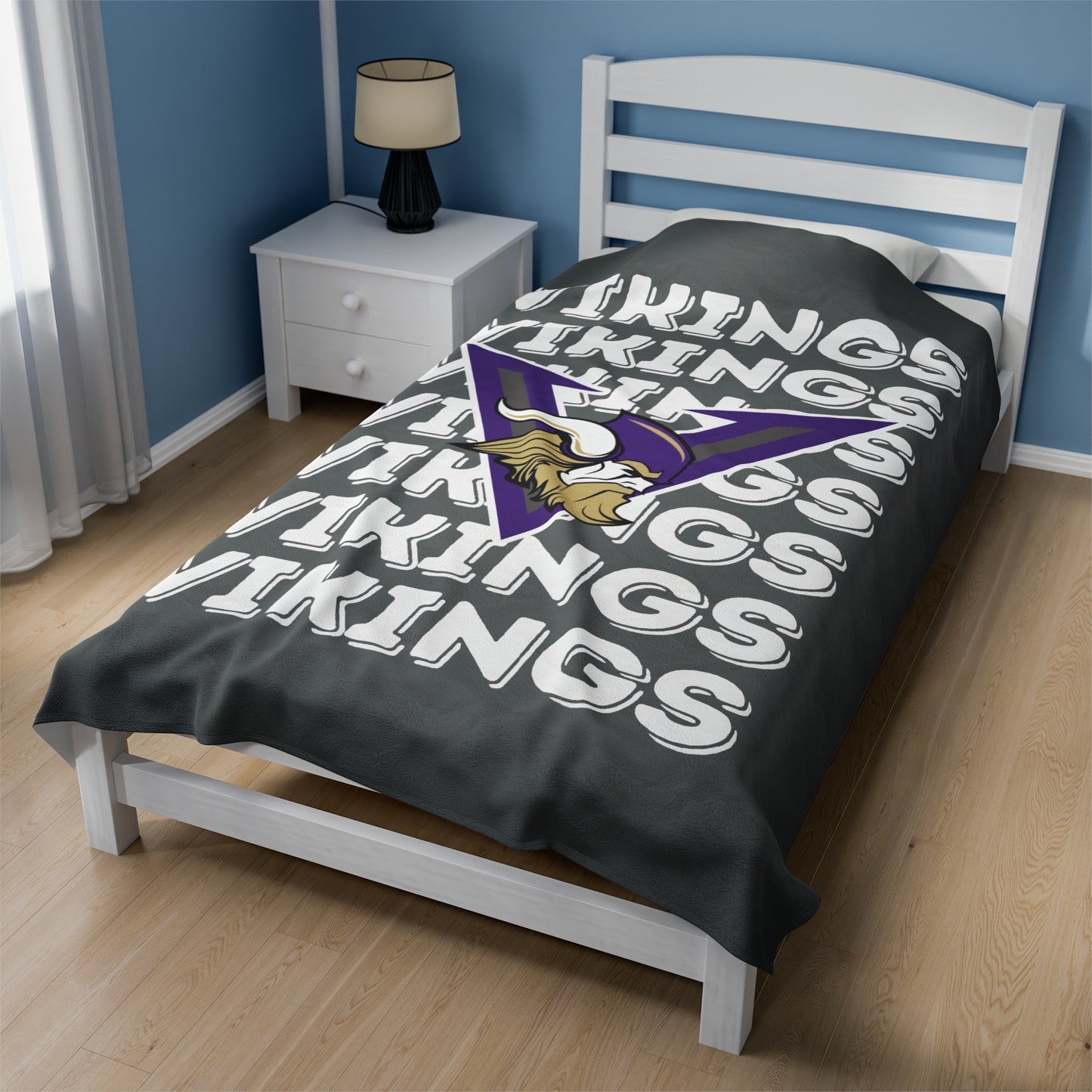 Charcoal Viking Plush Blanket