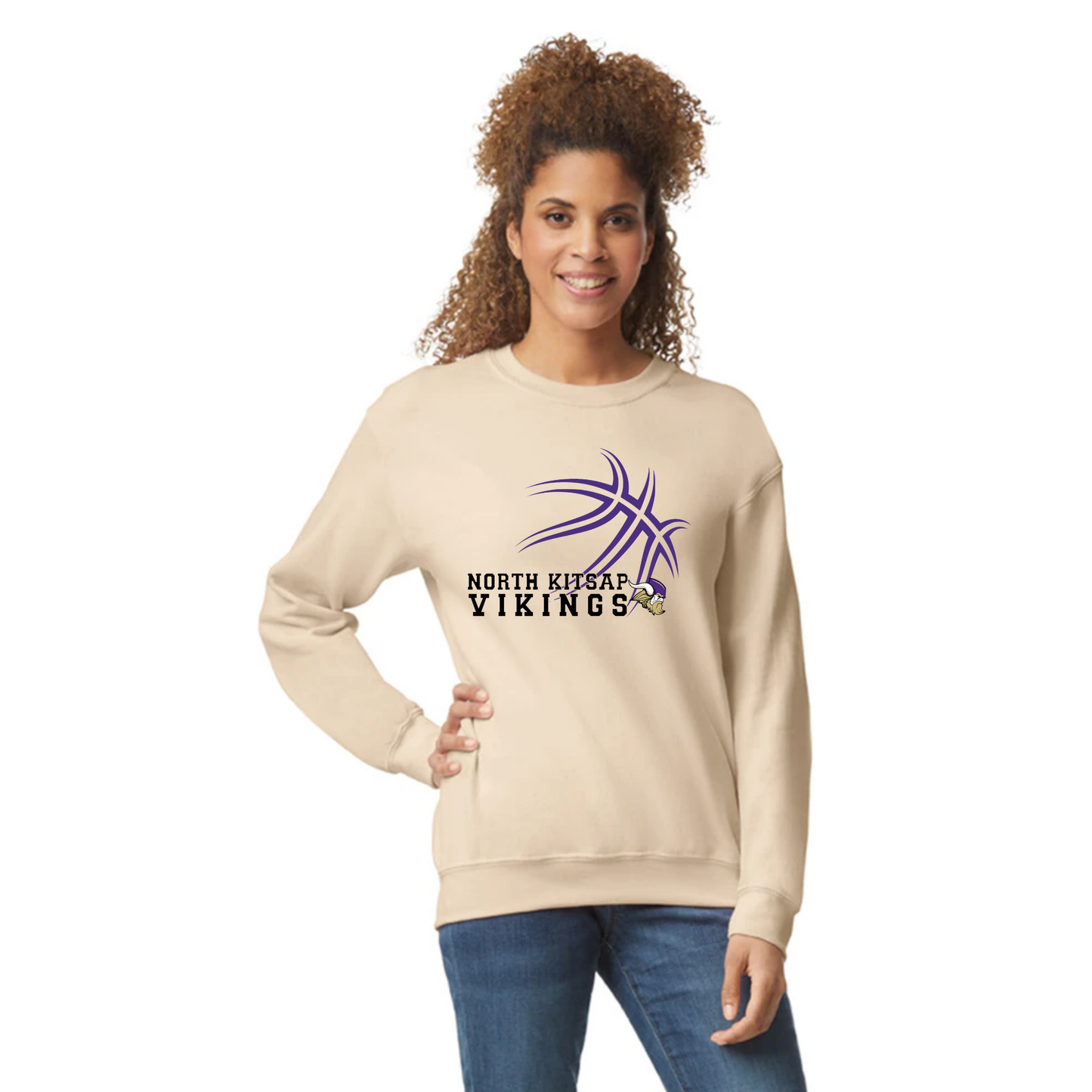 NK Basketball - Purple basketball Crewneck - unisex