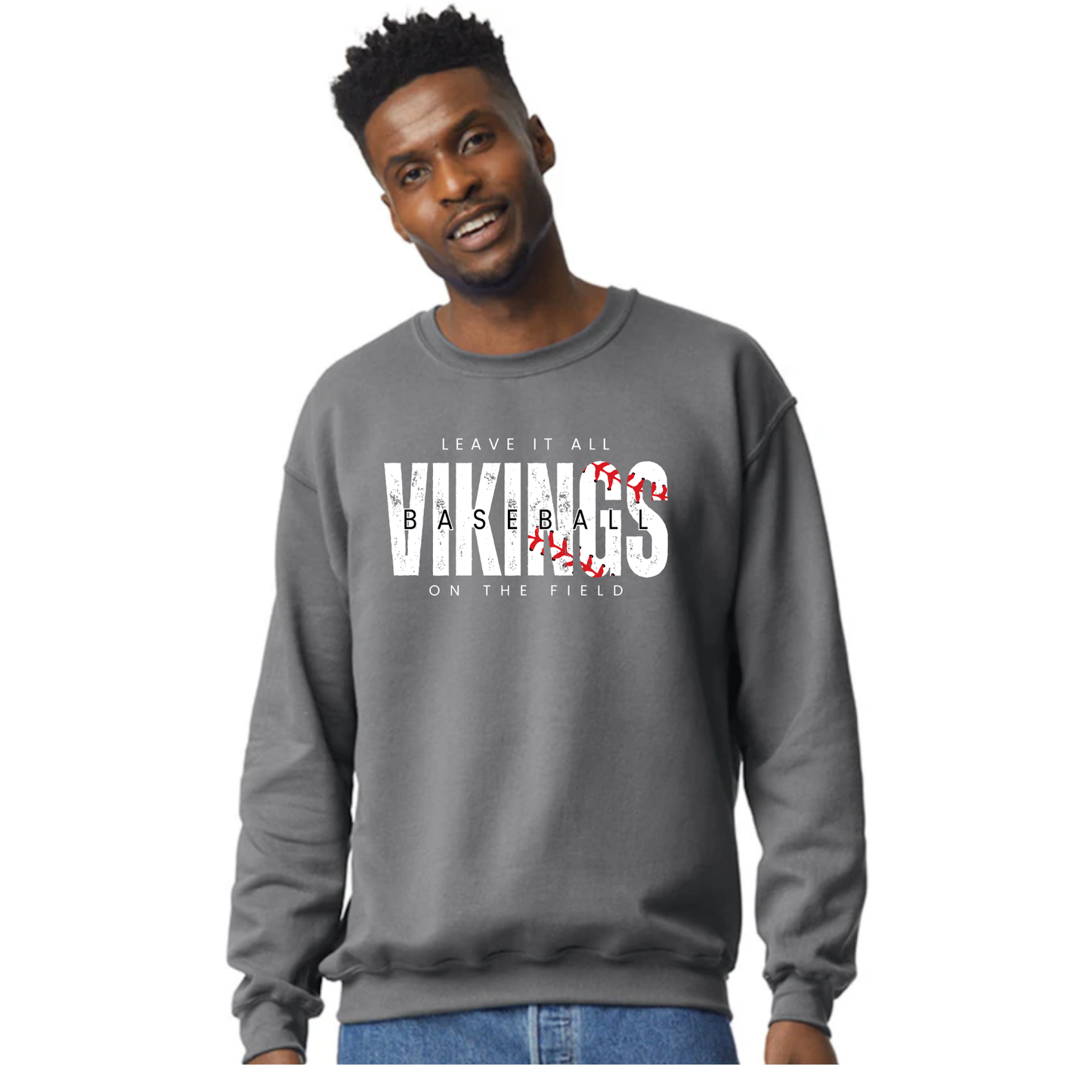 Viking Baseball Banner Logo