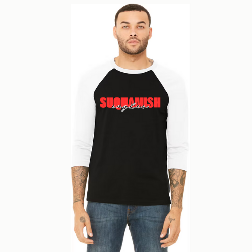 Suquamish - Unisex 3/4-Sleeve Baseball T-Shirt