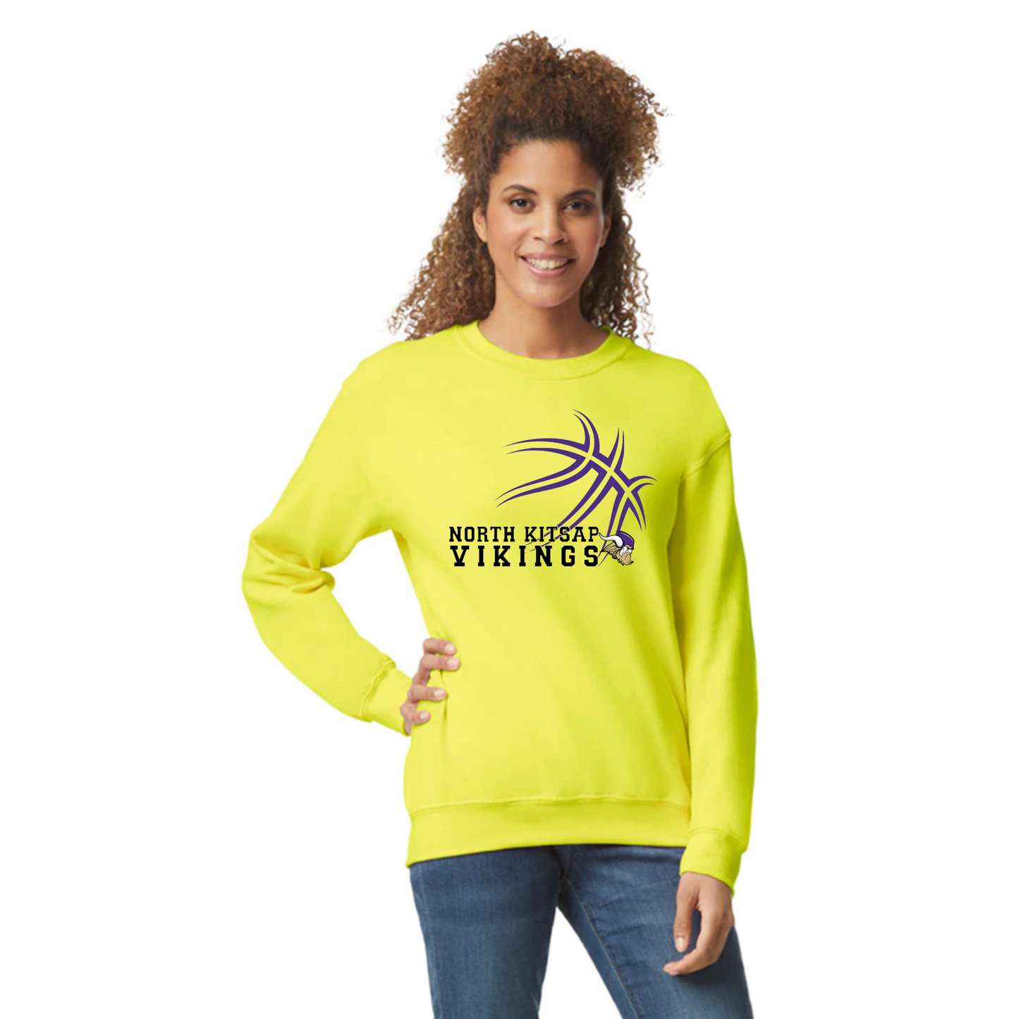 NK Basketball - Purple basketball Crewneck - unisex