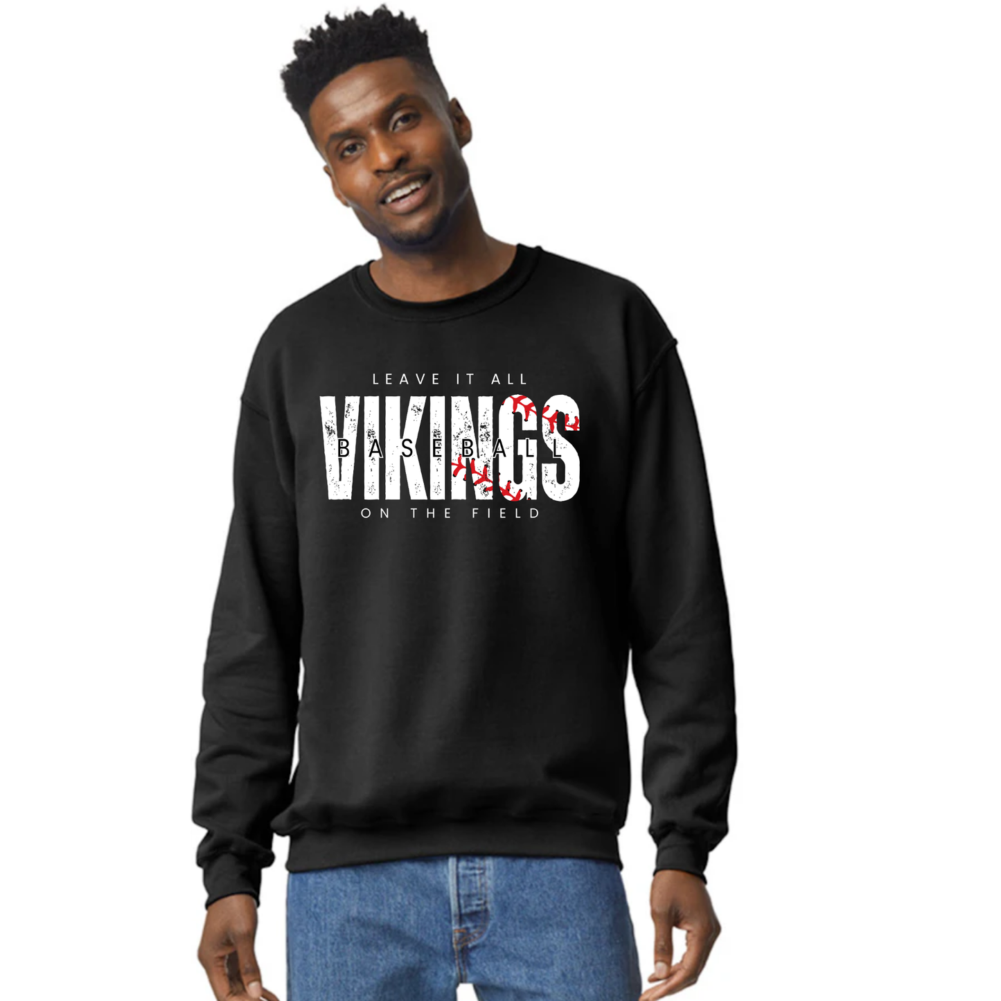 Viking Baseball Banner Logo