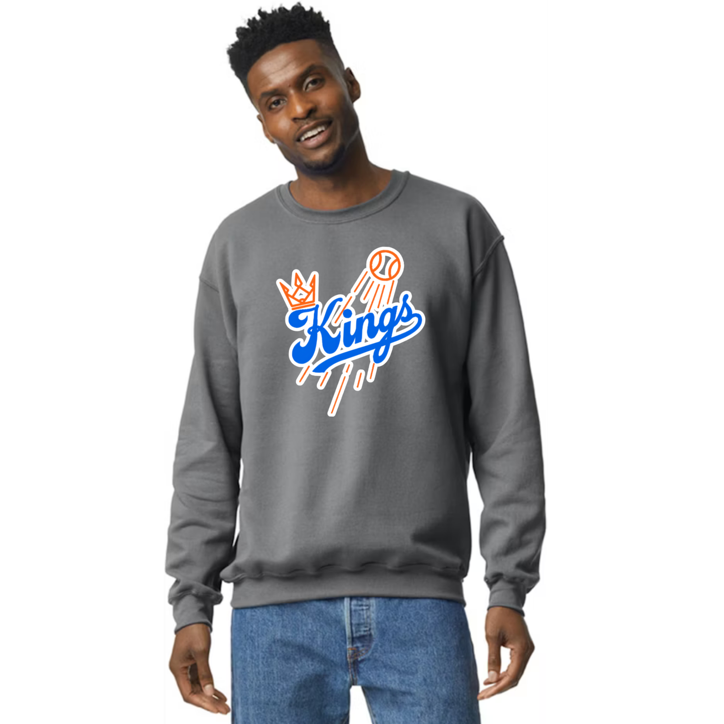 Kings Baseball - Team Logo - Crewneck