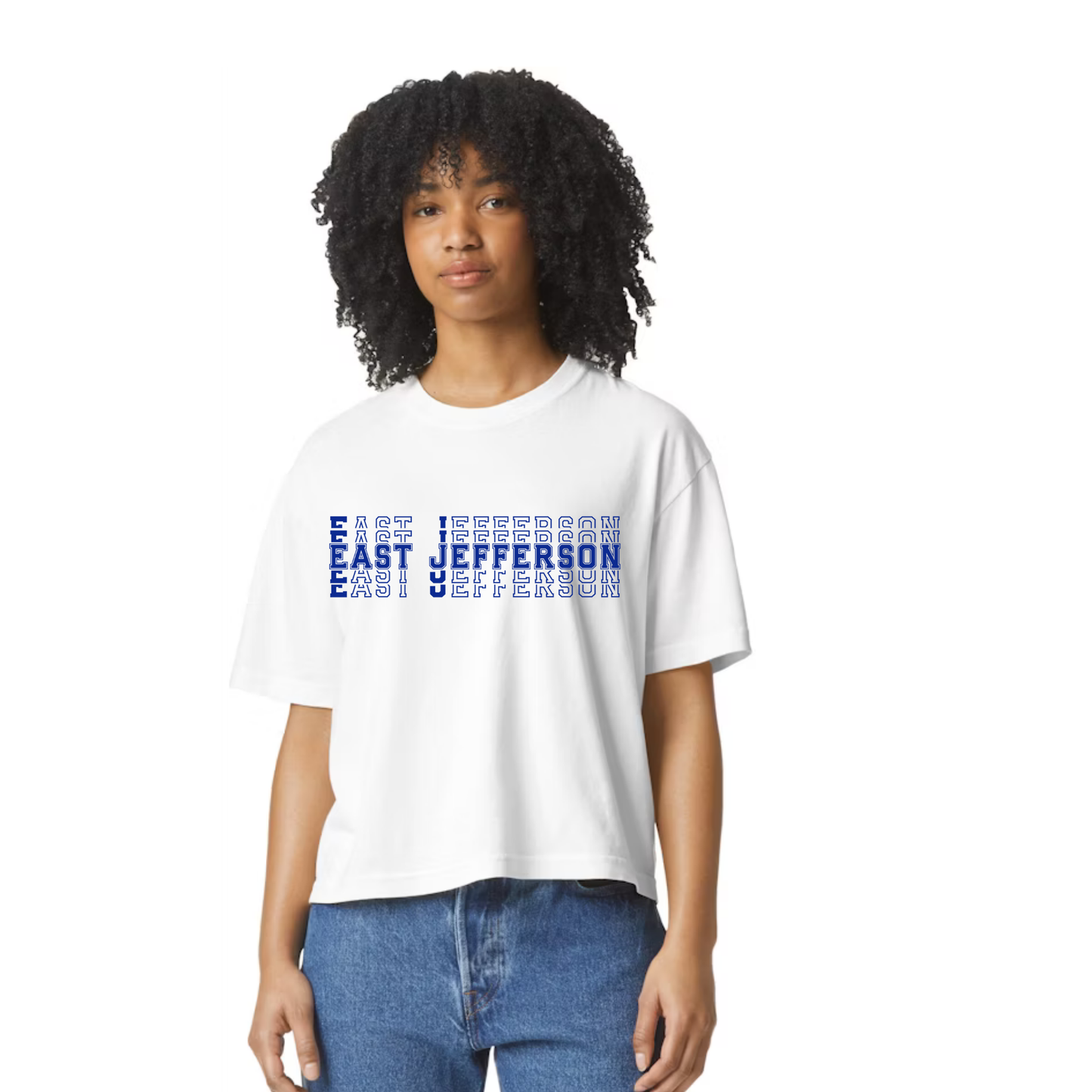 EJLL Women's Boxy Tee - stack logo
