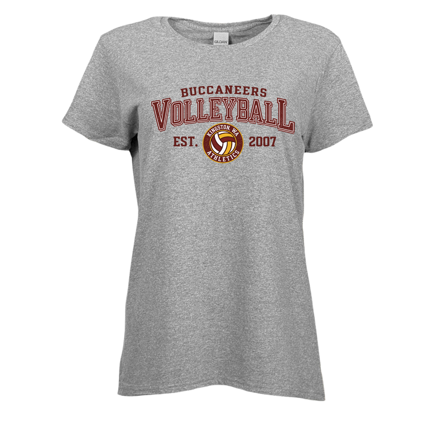 Buccaneer Volleyball Softstyle Womens tshirt