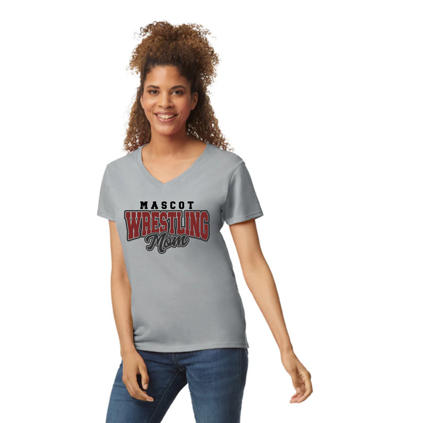 Custom Mascot Wrestling Mom