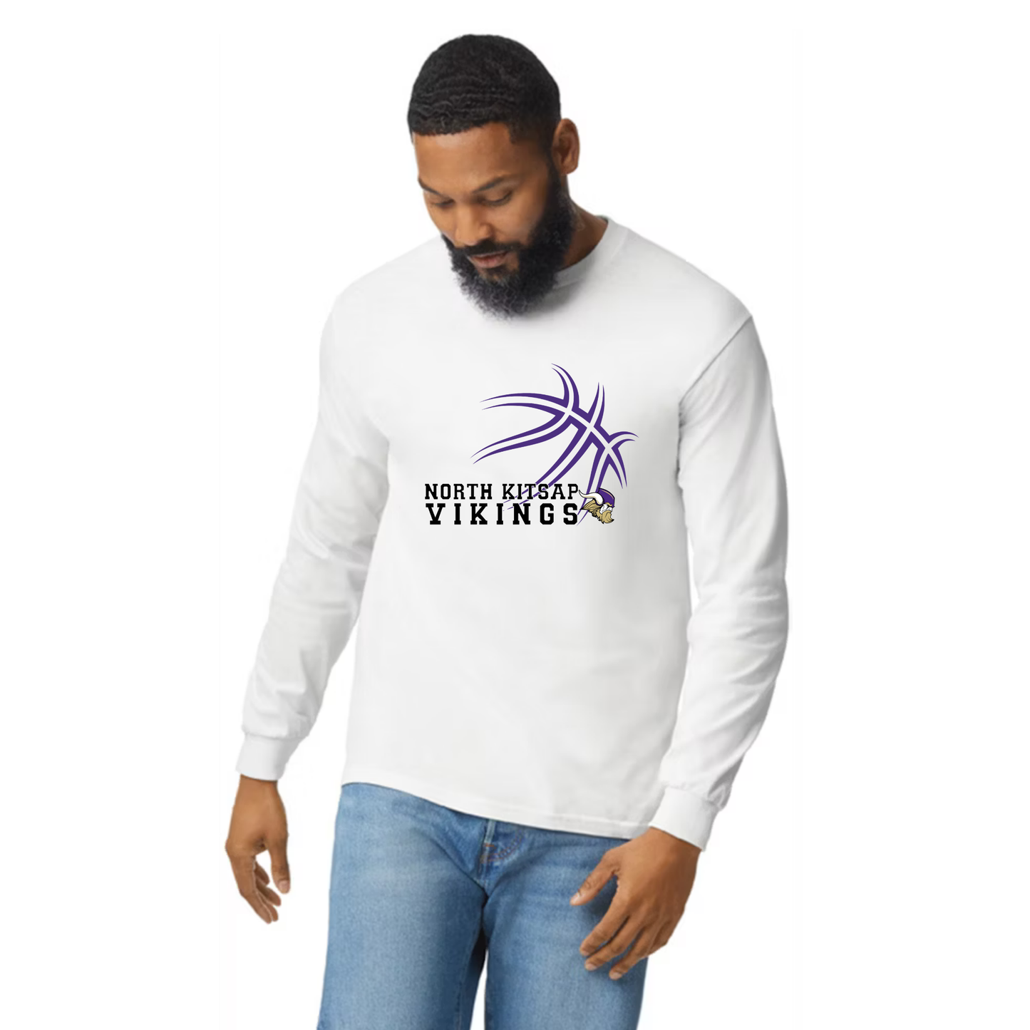 NK Basketball Long Sleeve - purple logo - Unisex