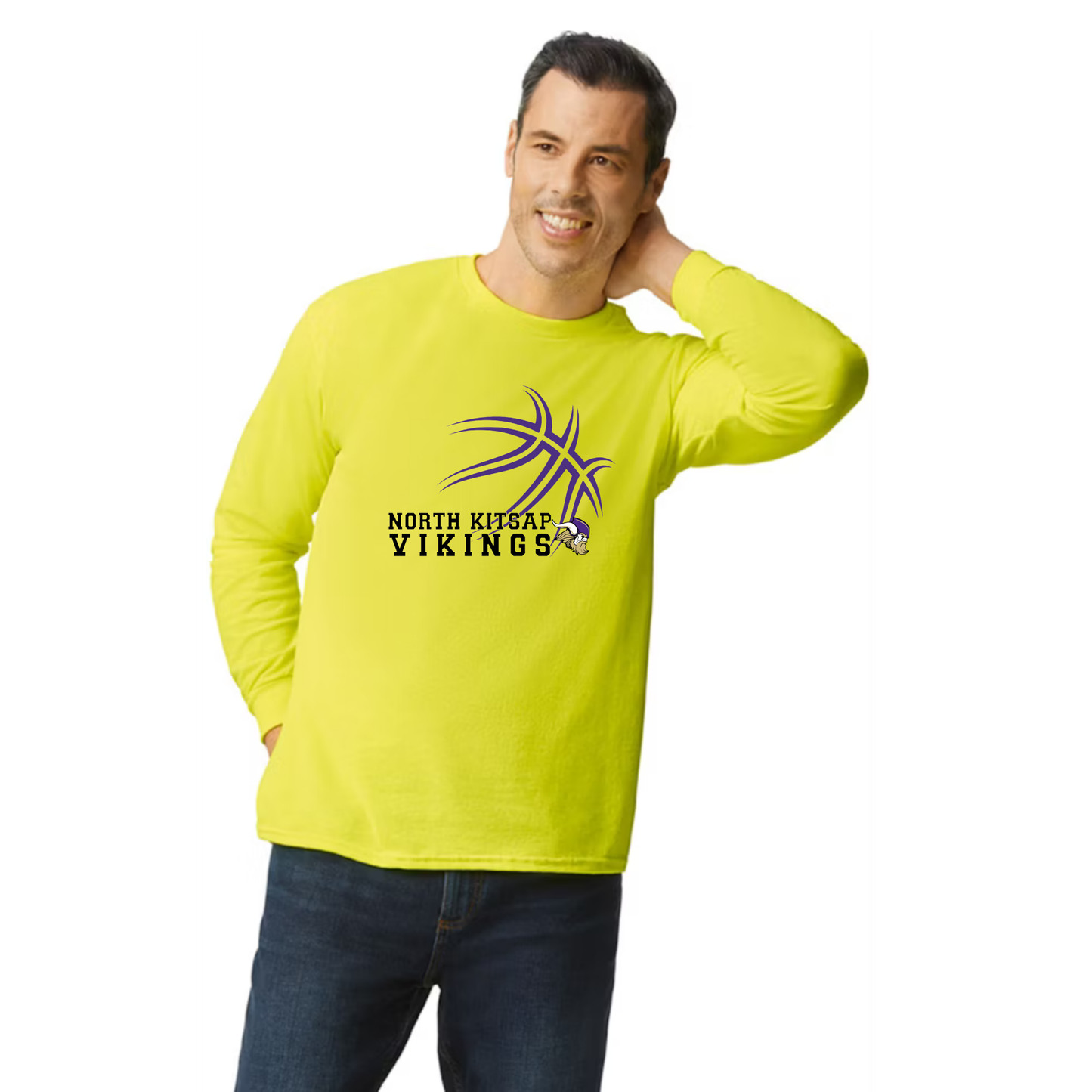 NK Basketball Long Sleeve - purple logo - Unisex