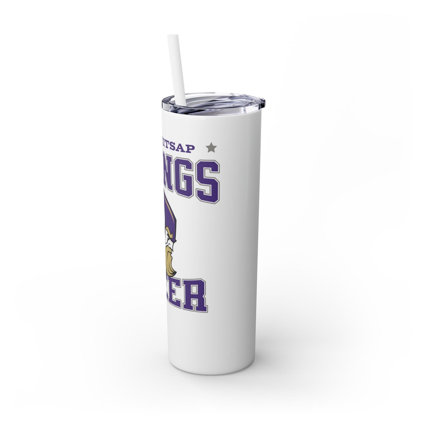 NK Cheer Skinny Tumbler with Straw, 20oz