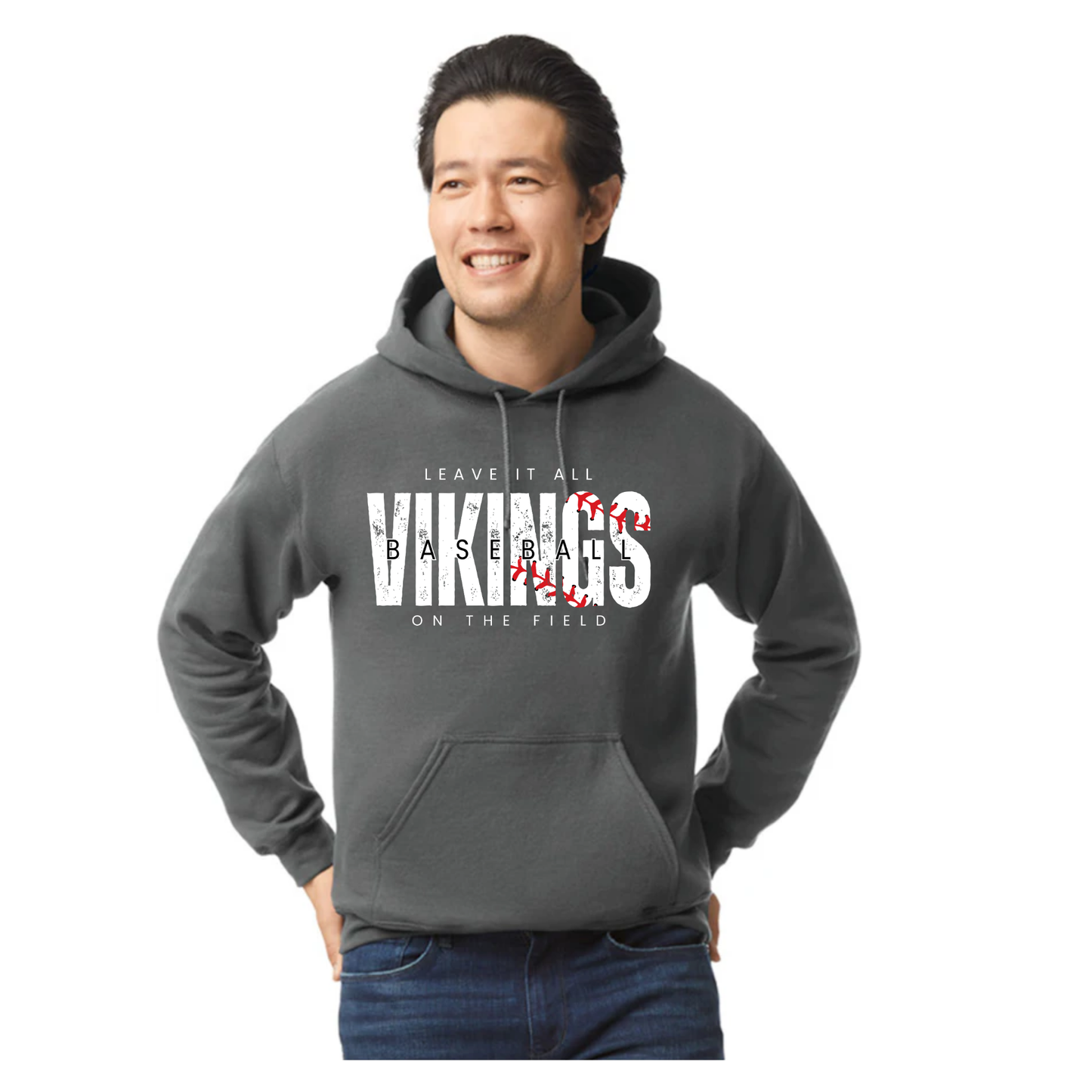Viking Baseball Banner Logo -Hoodie