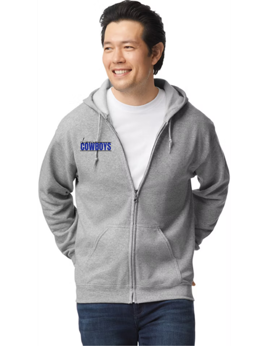 Cowboys 50/50 Full-Zip Hoodie - Unisex