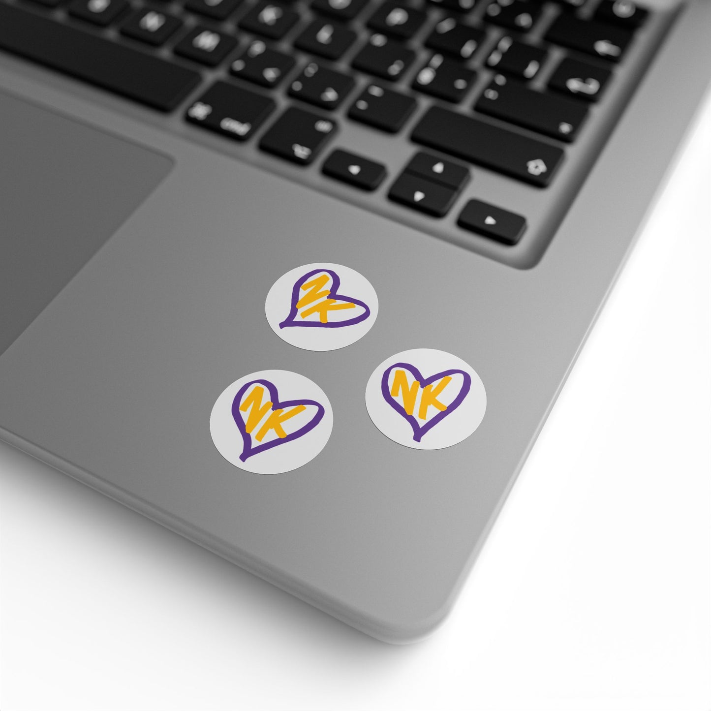 NK Cares Heart Round Sticker Label Rolls