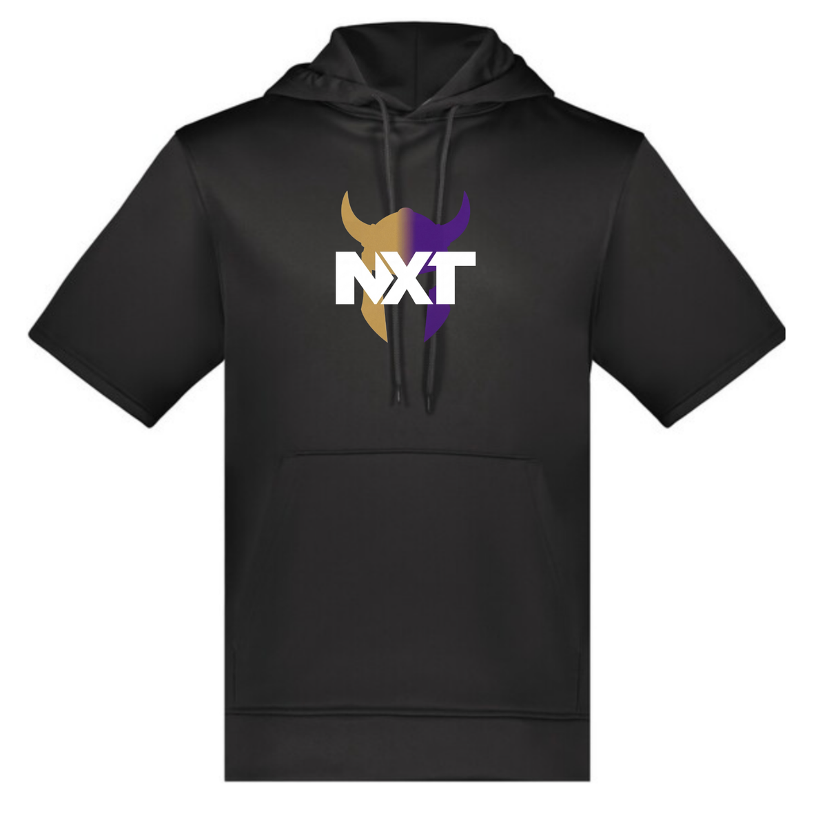 NXT Basketball - Viking Helmet - Fleece Short Sleeve Hoodie