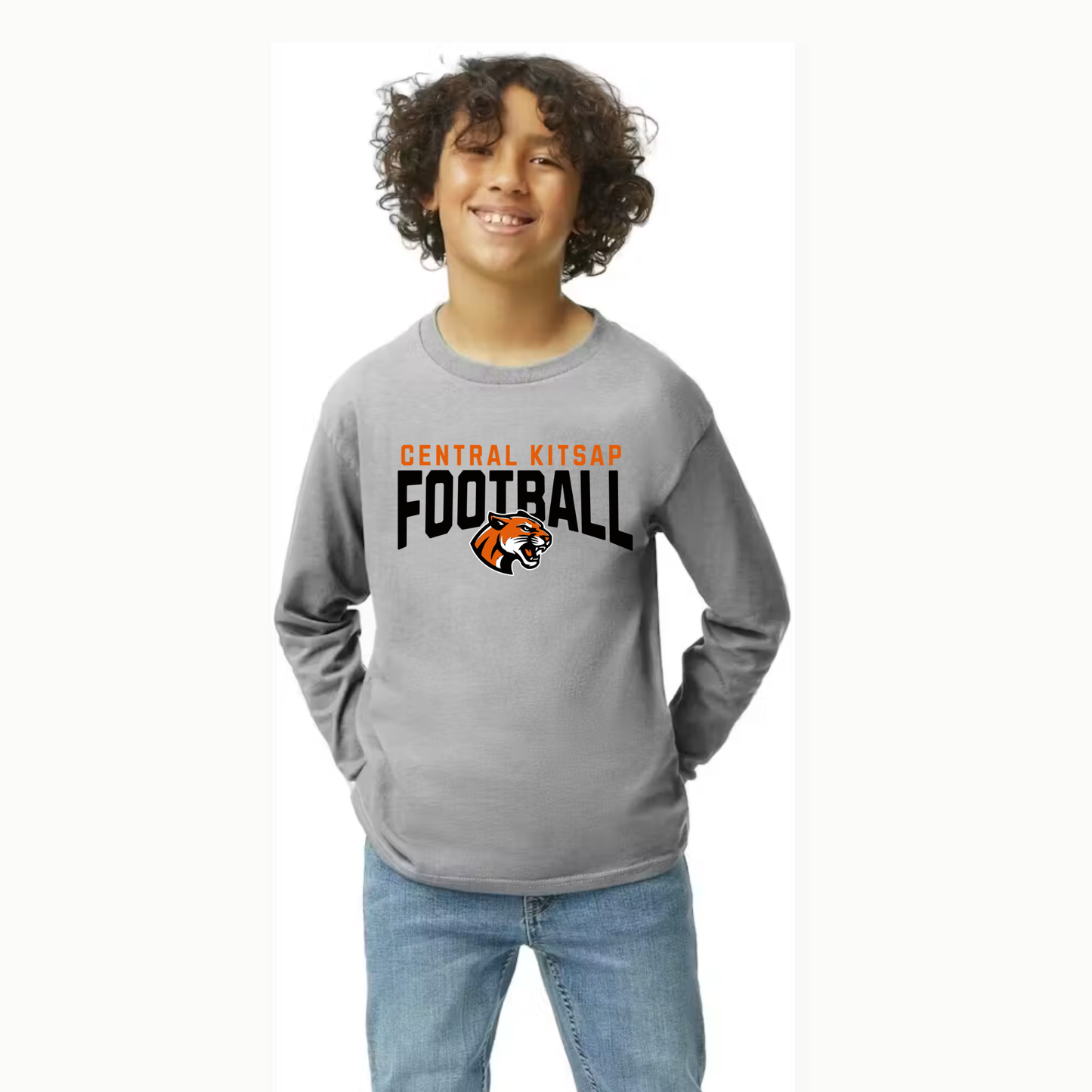 Central Kitsap Football Long Sleeve Tshirt - Youth