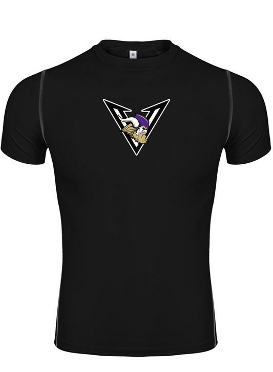 Vikings Football _  Compression Short Sleeve T-Shirt