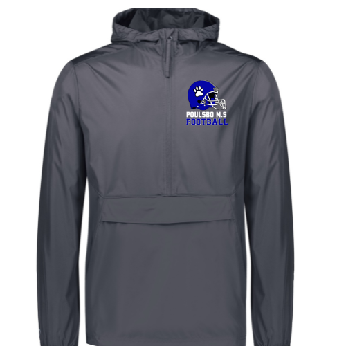 Panthers Football - 1/2 Zip Water Resistant Pull Over