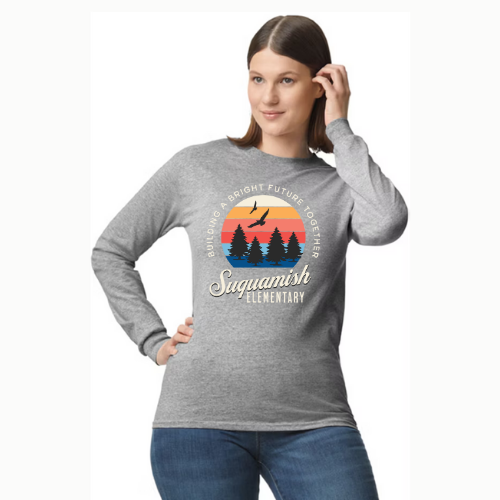 Suquamish Cotton Long Sleeve - Sunrise logo