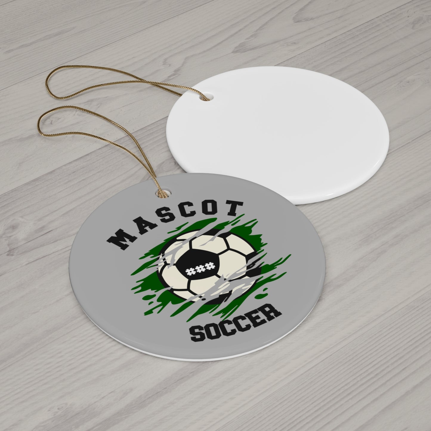 Custom Team & Name Soccer Ornament