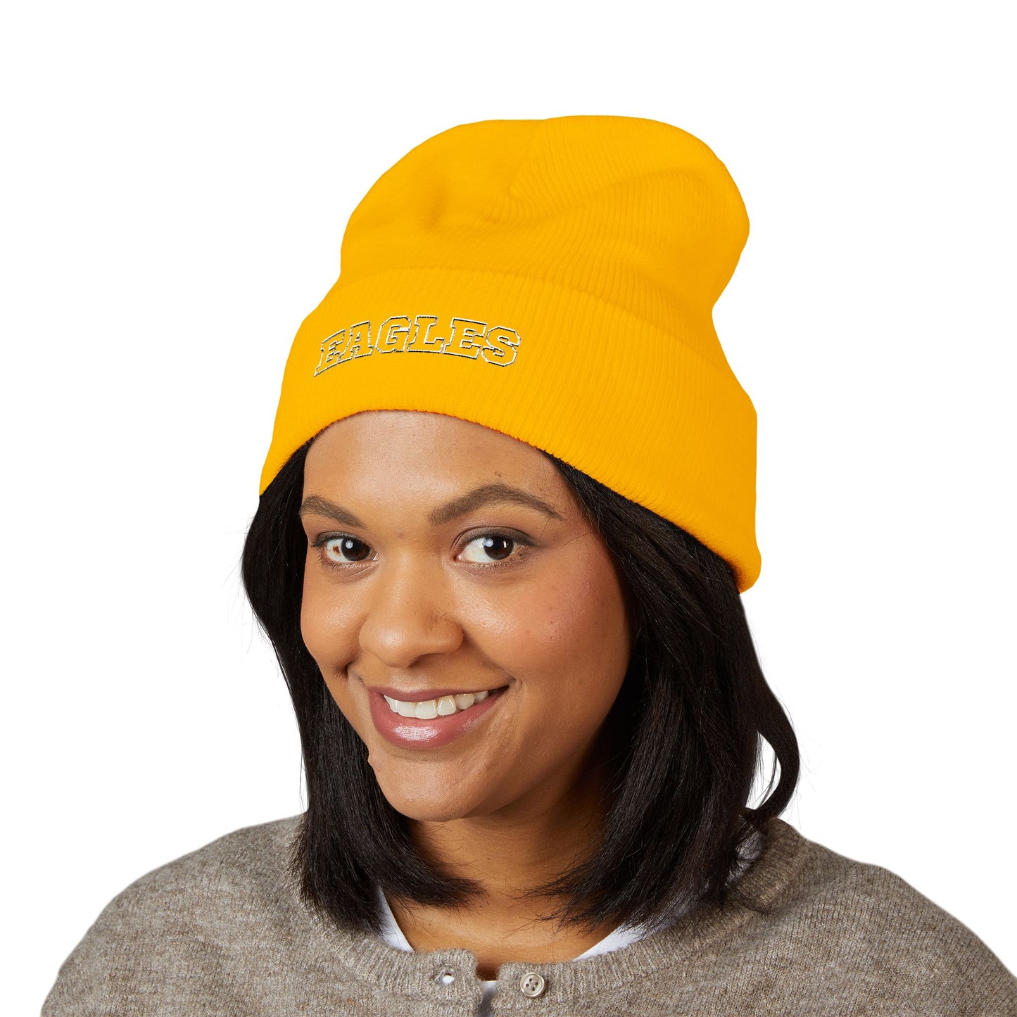 Eagles Classic Cuffed Beanie with Mascot Embroidery
