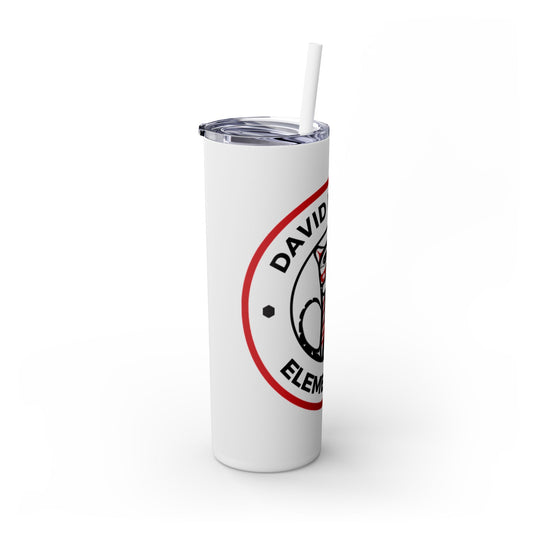 David Wolfle Skinny Tumbler with Straw, 20oz