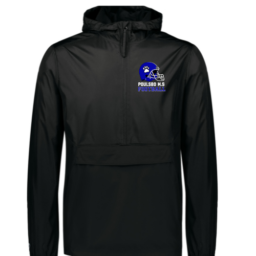 Panthers Football - 1/2 Zip Water Resistant Pull Over