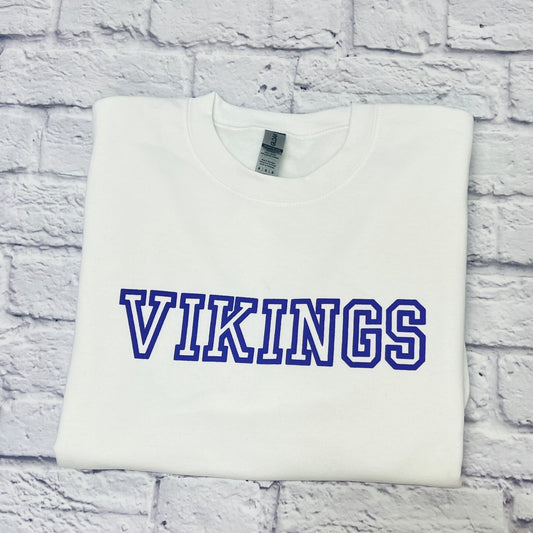 Purple Puff Print - Vikings