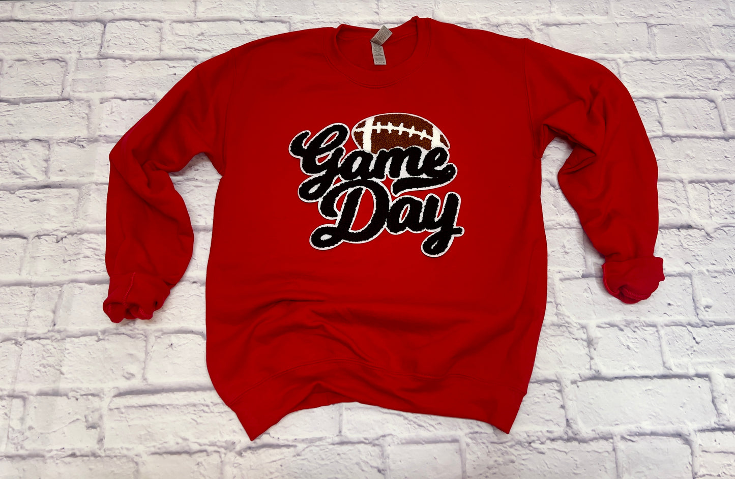 Football Game Day Sweatshirt - Black Print