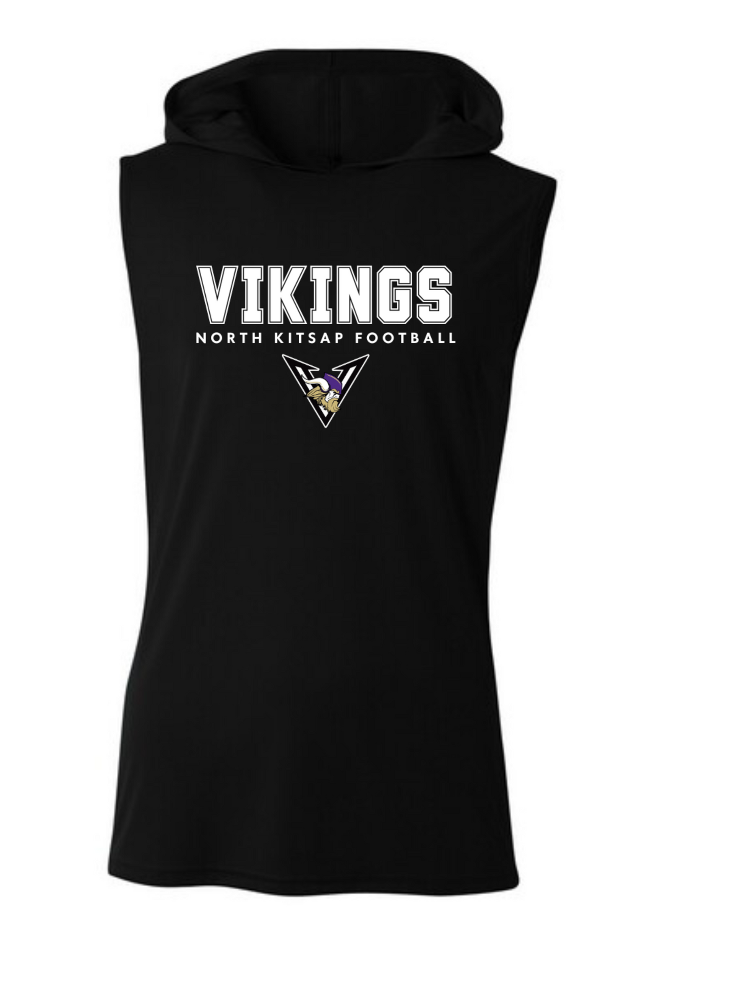 Vikings Football - Cooling Performance Sleeveless Hooded Tank