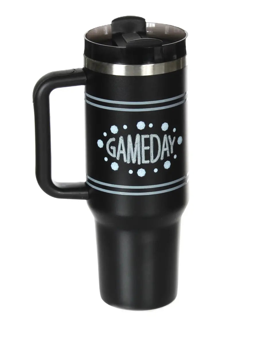 Game Day Stainless Steel Tumbler 2 Straws