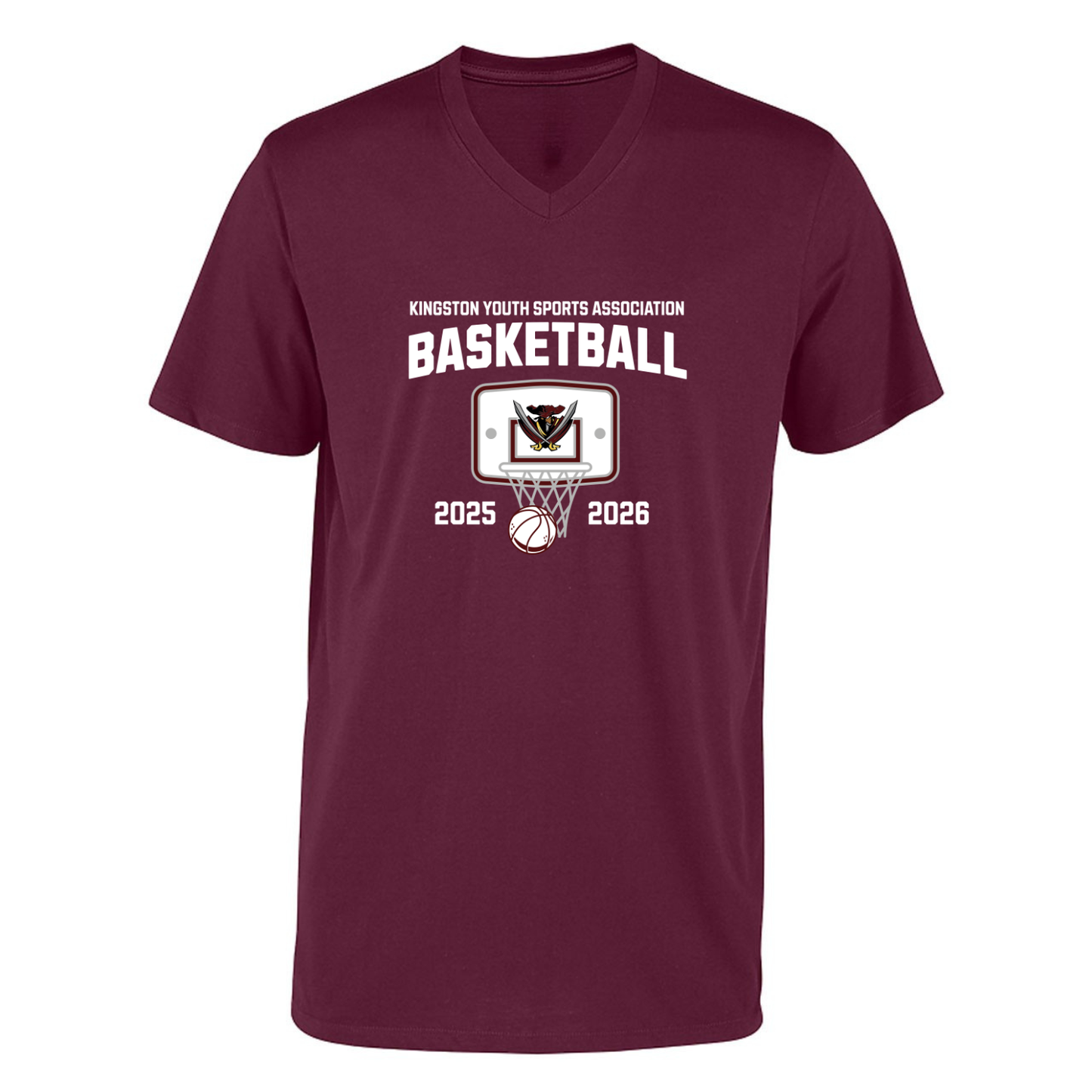 *NEW* 2025/2026 KingstonBasket T-shirt - Unisex V neck