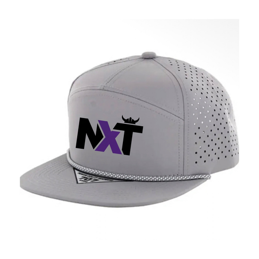 NXT Basketball - 7 Panel Laser Cute and rope snapback hat