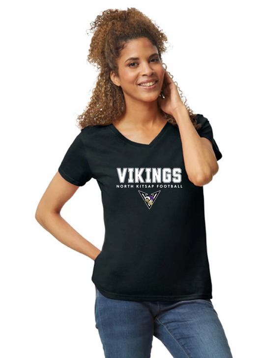 Vikings Football - Womens V neck
