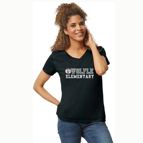 Wolfle Banner Vneck-shirt - Womens