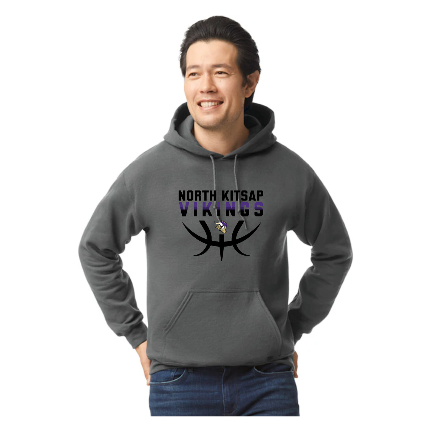 NK Basketball Stack Logo - Hoodie