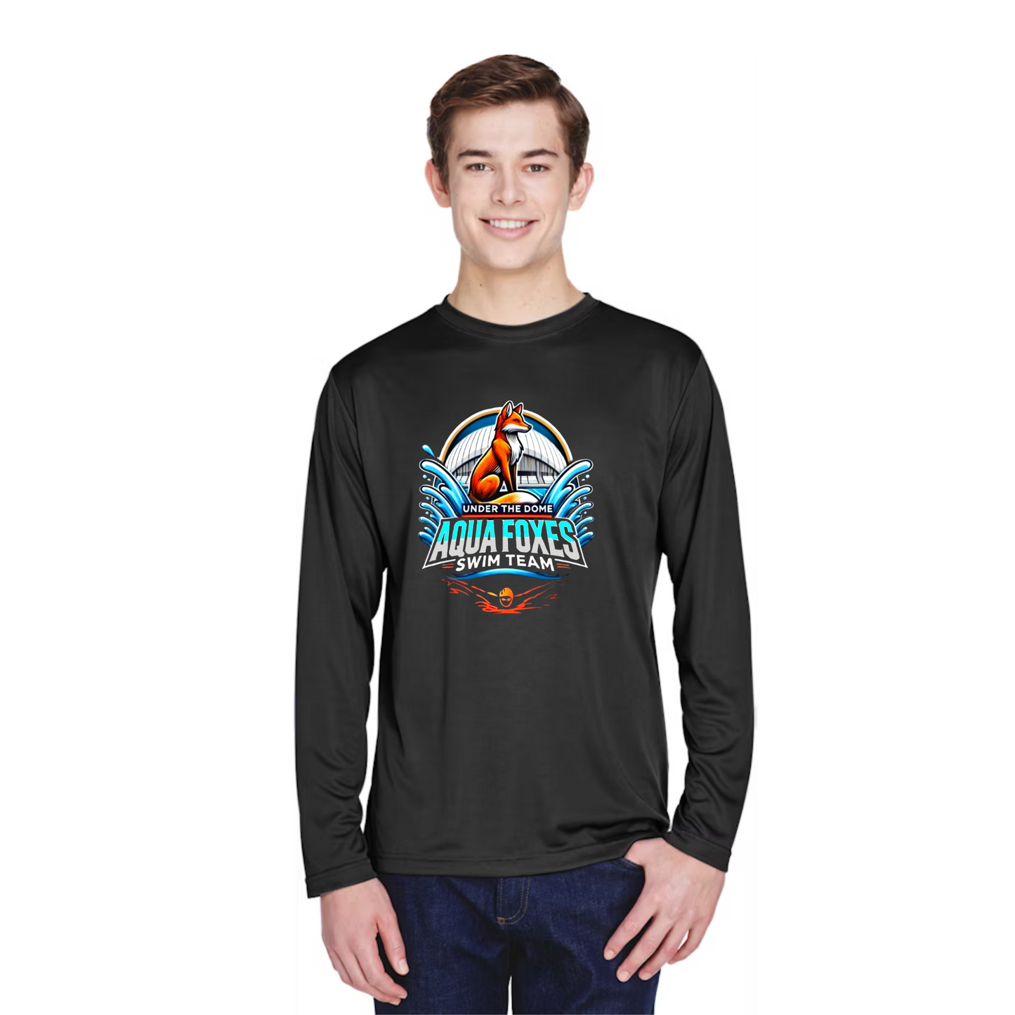 Aqua Foxes - Performance Long Sleeve - Mens