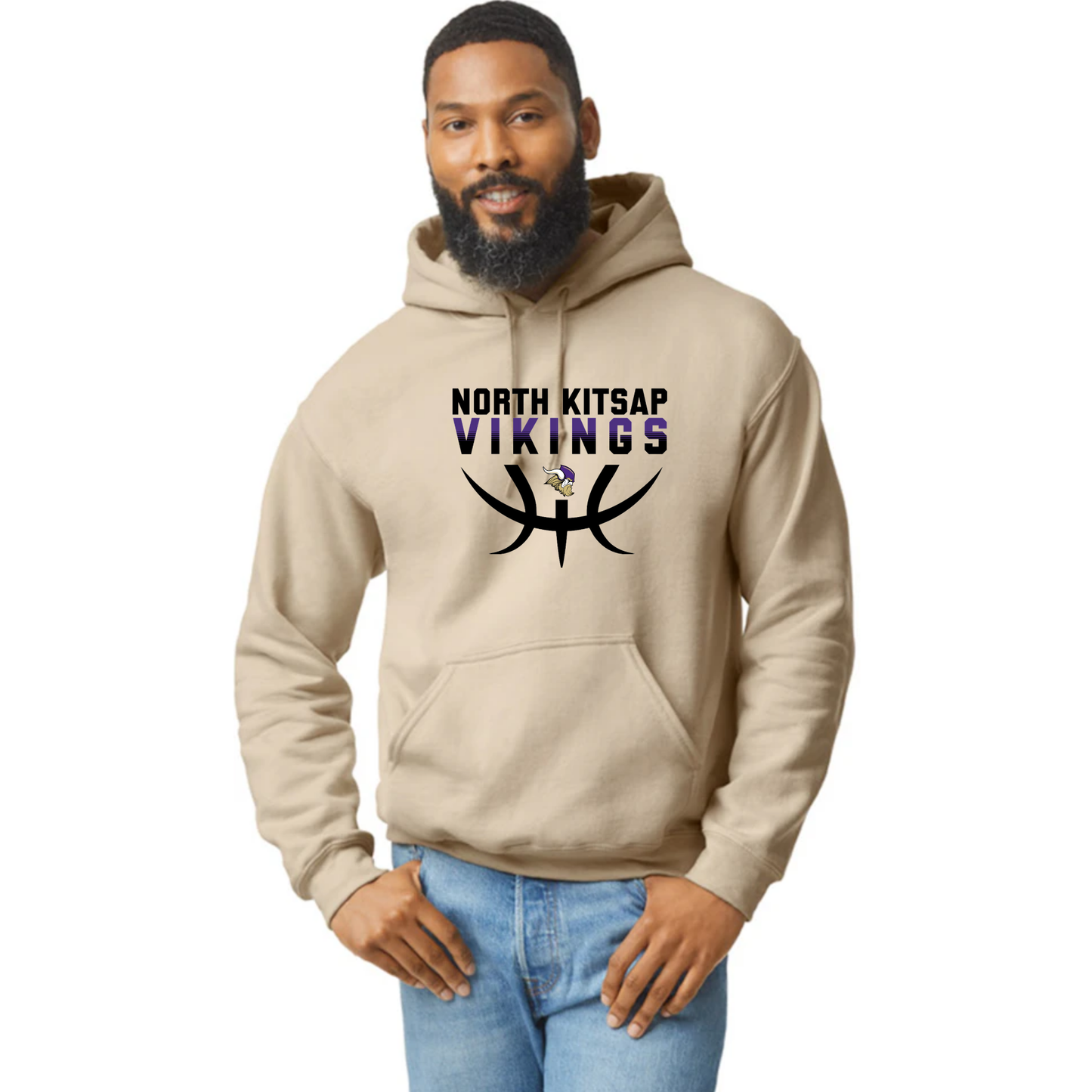 NK Basketball Stack Logo - Hoodie