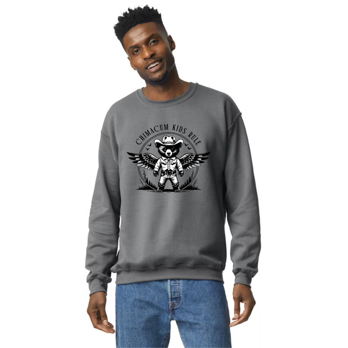 Chimacum Kids Rule - Adult Unisex Crewneck